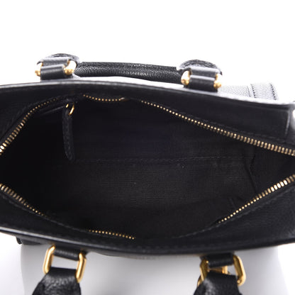 Alexander McQueen Pebbled Calfskin Mini Padlock Tote Black 5 of 7