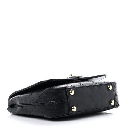 Chanel Calfskin Stitched Small Covered CC Flap Bag Black 4 of 16