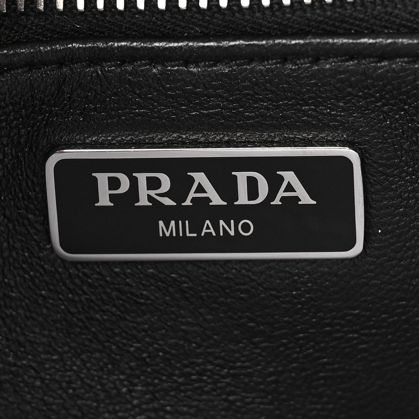 Nappa Gaufre Flap Shoulder Bag Black