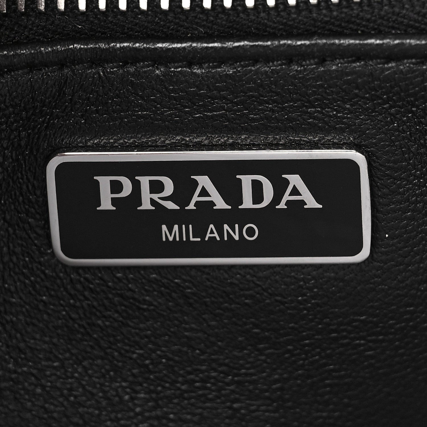 Prada Nappa Gaufre Flap Shoulder Bag Black 6 of 10