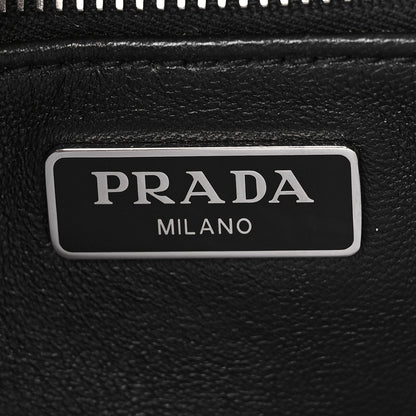 Prada Nappa Gaufre Flap Shoulder Bag Black 6 of 10