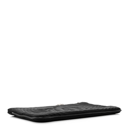 Chanel Satin Camellia Evening Bag Black 4 of 9