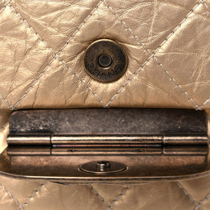 Chanel Metallic Aged Calfskin Quilted CC Square Flap Light Gold 12 of 12