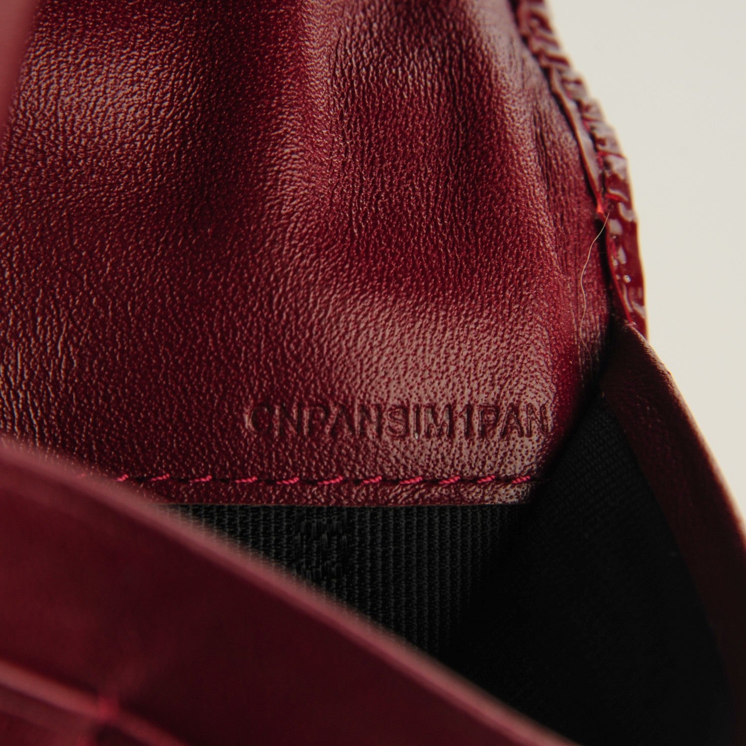 Burberry Patent Nova Check Continental Wallet Berry Red 6 of 7