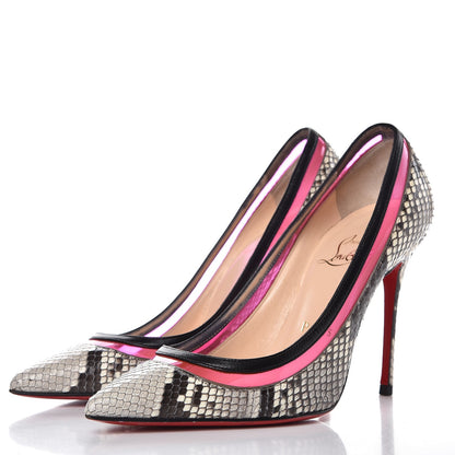 Christian Louboutin Python Lucido PVC Kid Paulina 100 Pumps 35 Multicolor 3 of 12