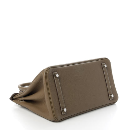 Hermes Taurillon Maurice Birkin 30 Etoupe 4 of 11