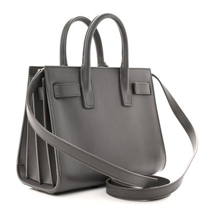 Saint Laurent SAINT LAURENT Calfskin Nano Sac De Jour Fog 3 of 12