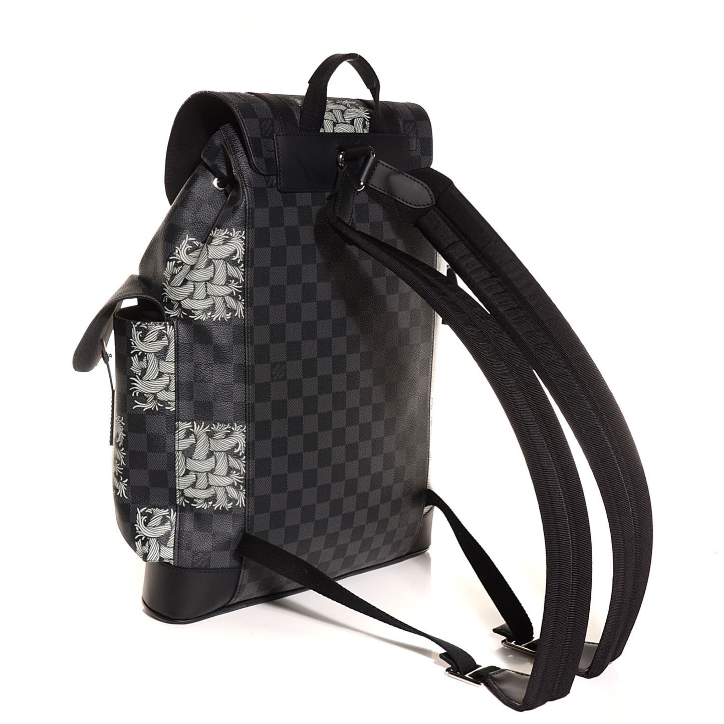 Damier Graphite Rope Christopher PM White