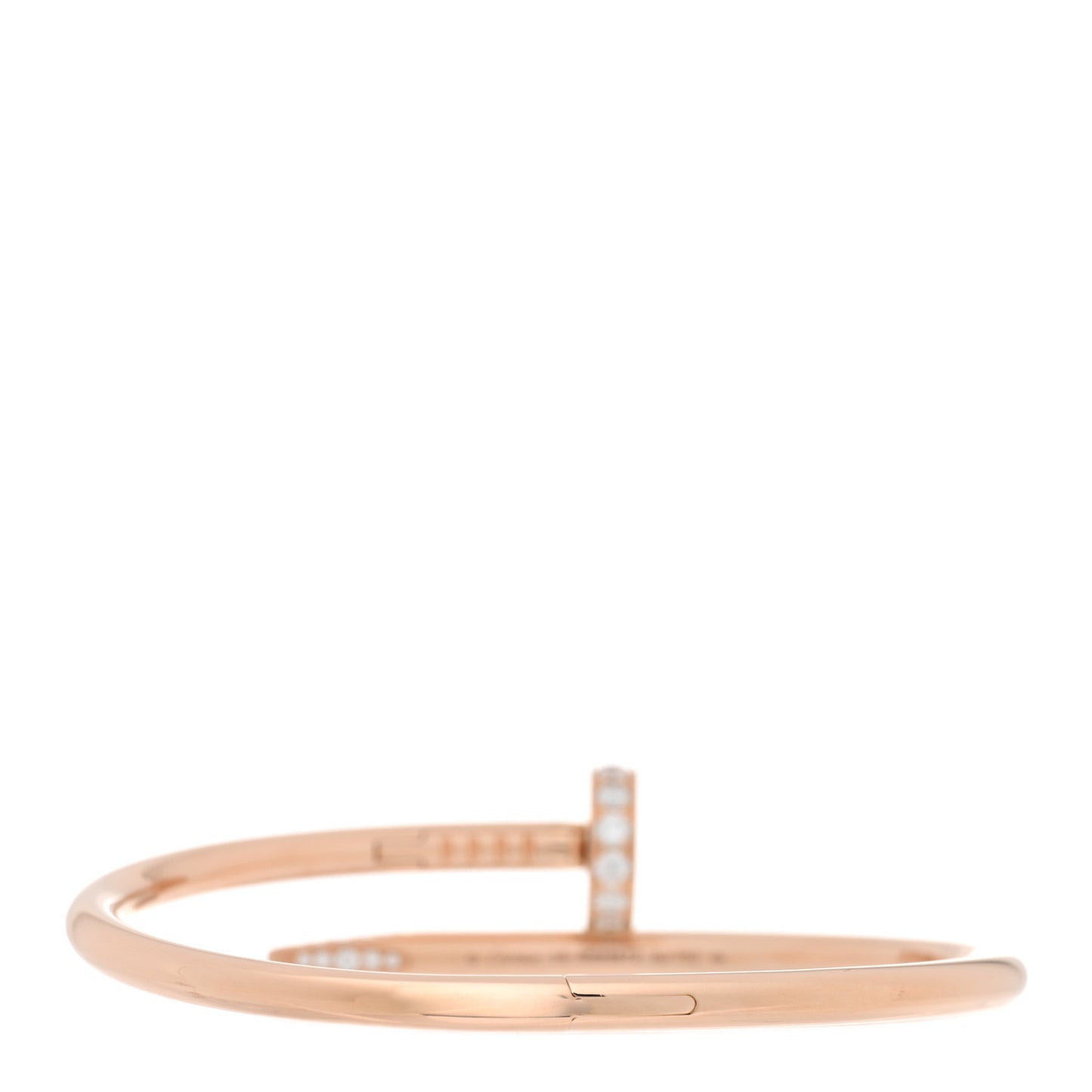 18K Pink Gold Diamond Juste Un Clou Bracelet 15