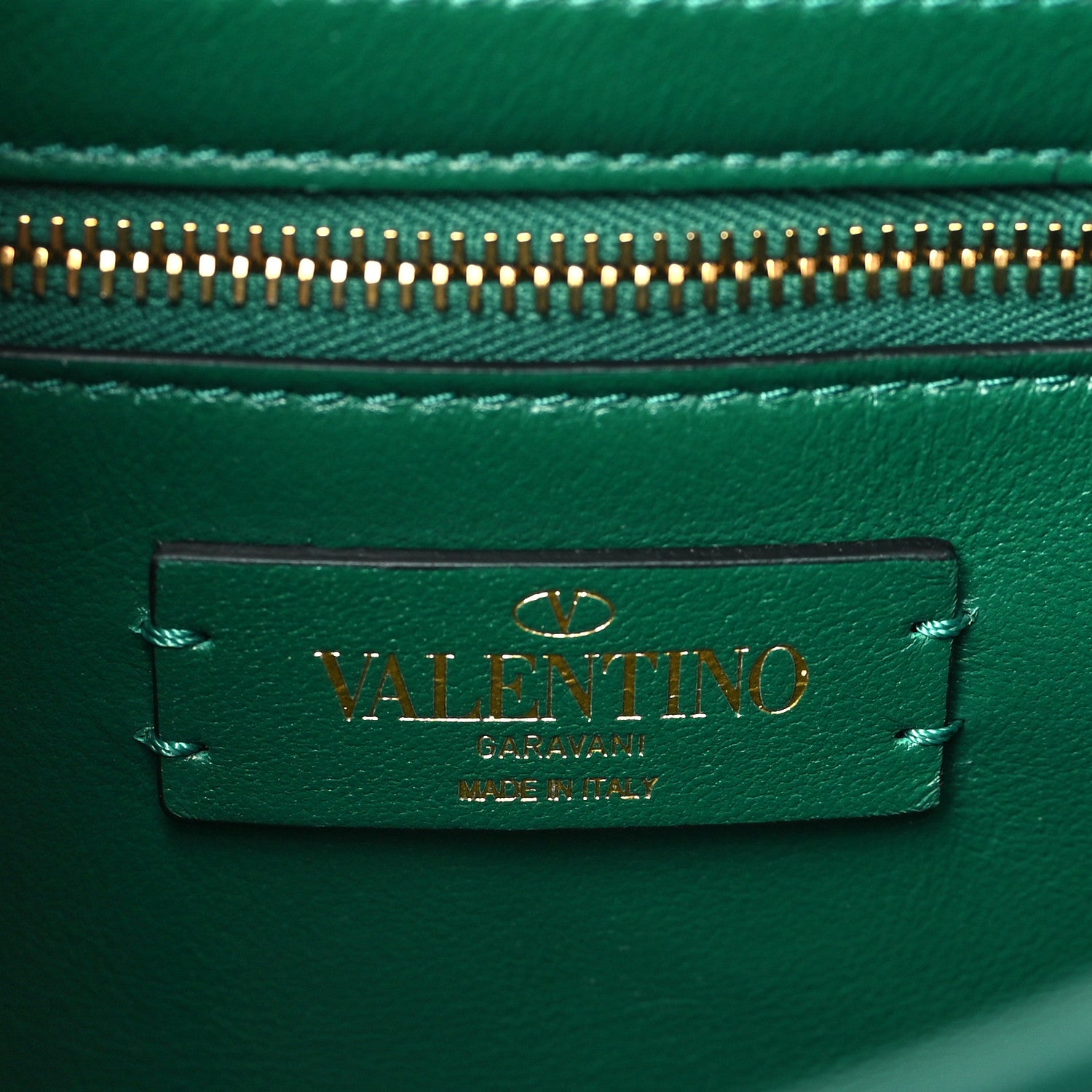 Valentino Garavani Nappa Large Roman Stud Shoulder Bag Jungle 6 of 8