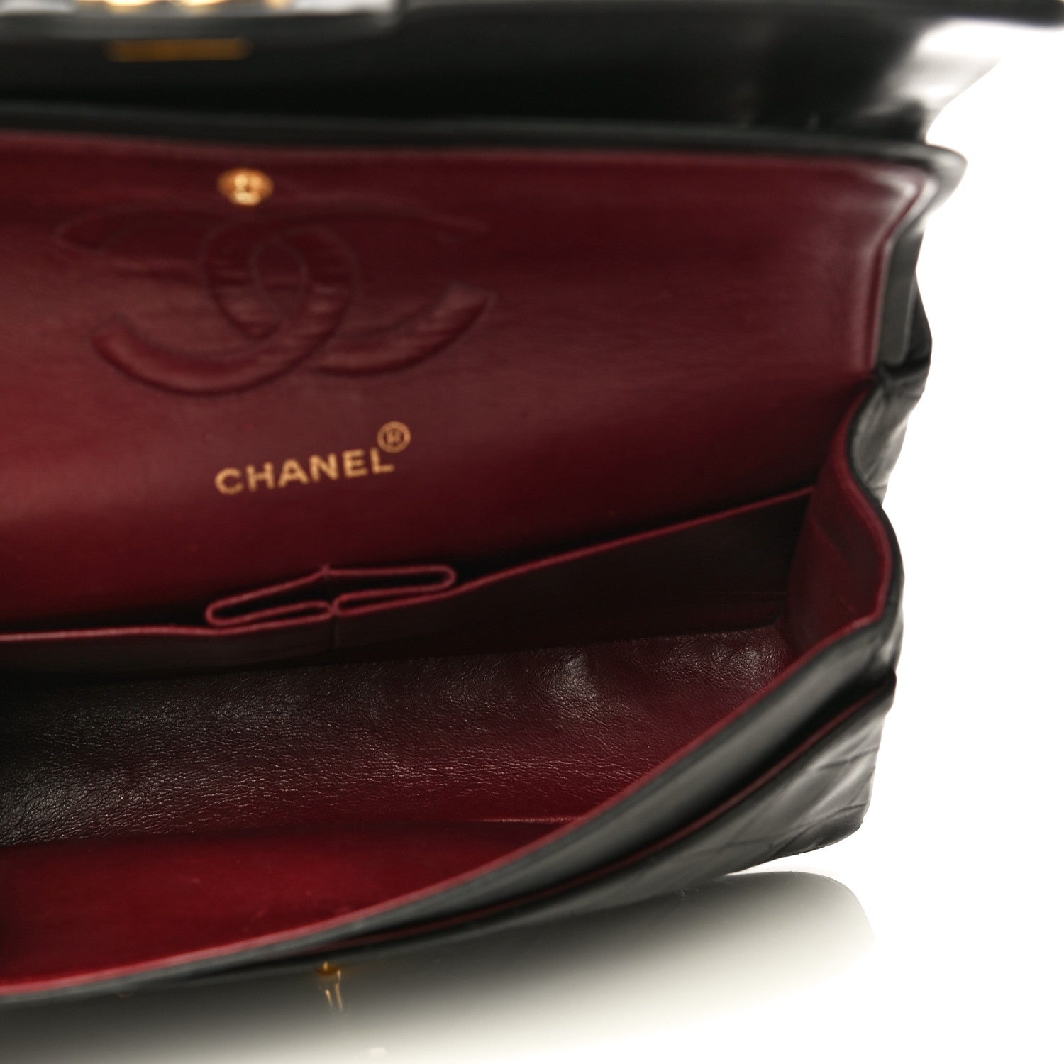 Chanel Lambskin Quilted Medium Double Flap Black 5 of 29