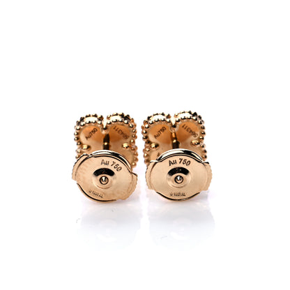 Van Cleef & Arpels 18K Yellow Gold Black Onyx Sweet Alhambra Earrings 3 of 7