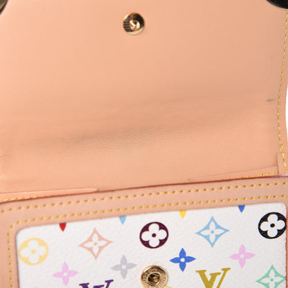 Louis Vuitton Monogram Multicolor Porte-Monnaie Billets Wallet White 7 of 10