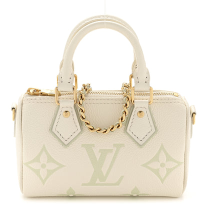 Louis Vuitton Empreinte Monogram Giant Nano Speedy Latte Matcha 1 of 12