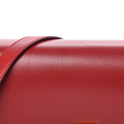 Celine Box Calfskin Medium Classic Box Flap Bag Red 9 of 13