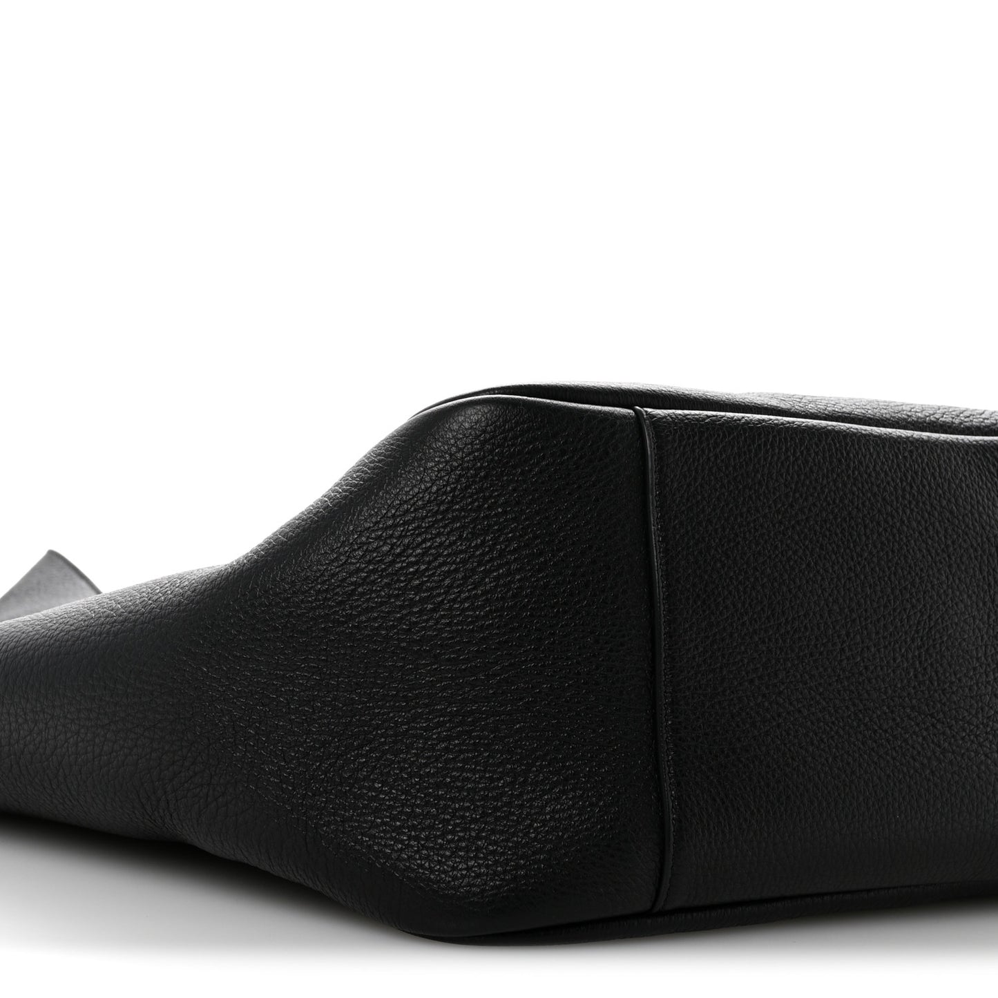 Grained Deerskin Bea Tote Black