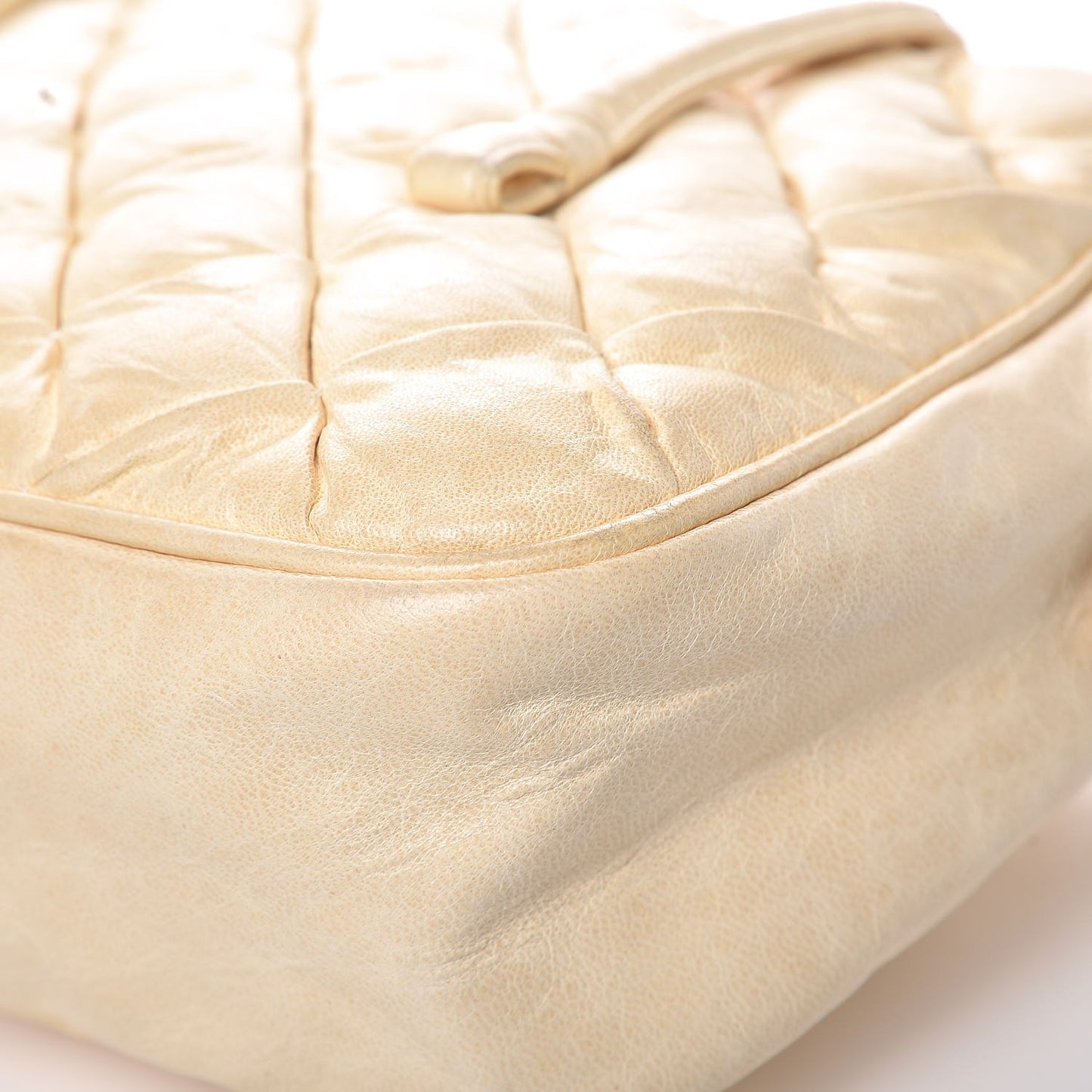 Chevre Quilted Matelasse Ivory