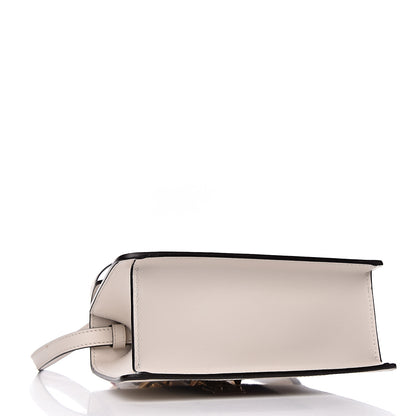 Gucci Calfskin Embroidered Mini Sylvie Top Handle Bag White 4 of 10