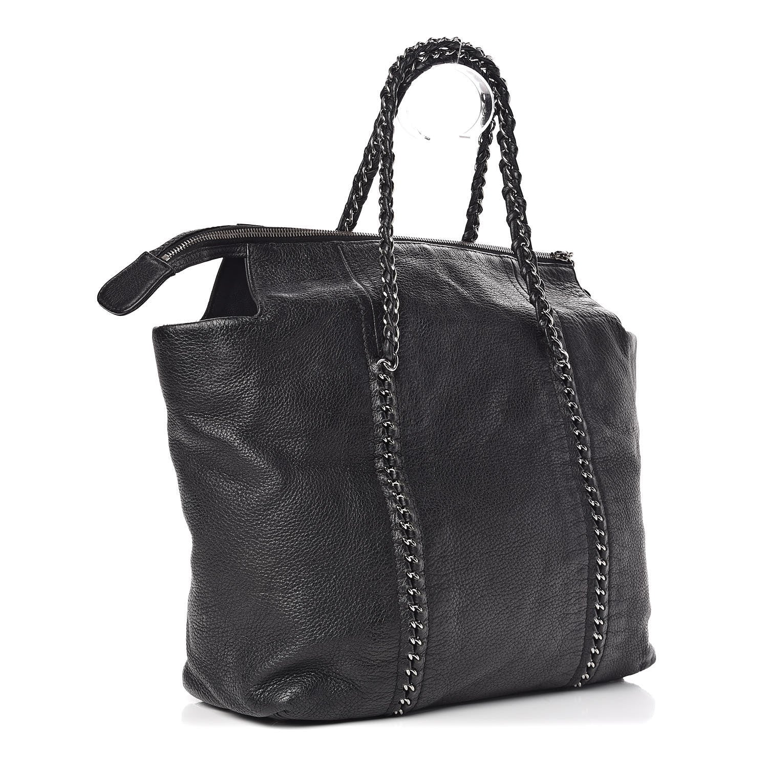 Chanel Deerskin Luxe Ligne Tote Black 3 of 11