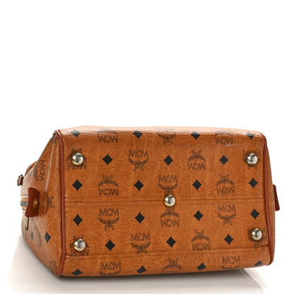 MCM Visetos Essential Boston Bag Cognac 3 of 8