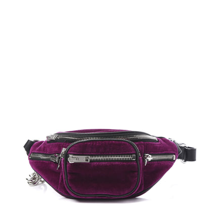 Alexander Wang Velvet Attica Mini Belt Bag Purple 1 of 9