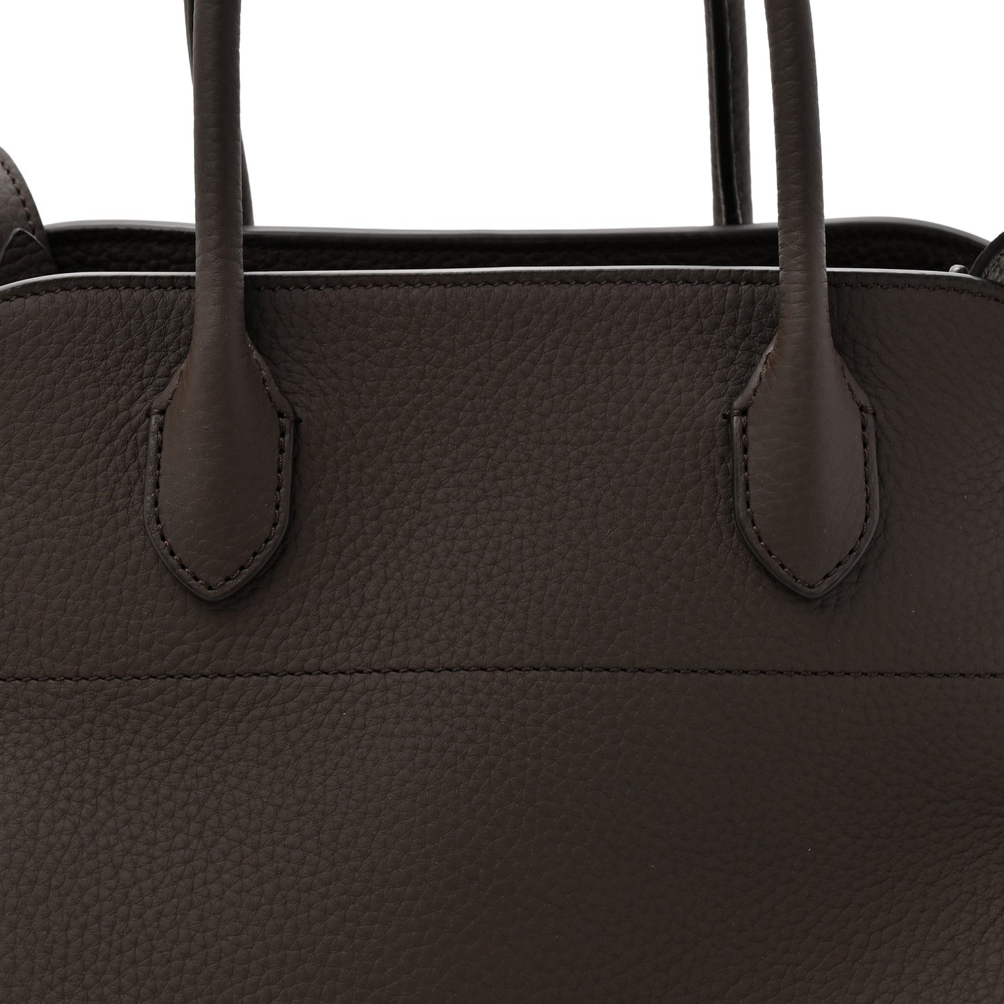 Matte Grained Calfskin Soft Margaux 12 Deep Brown