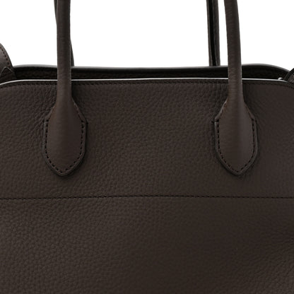 The Row Matte Grained Calfskin Soft Margaux 12 Deep Brown 7 of 9