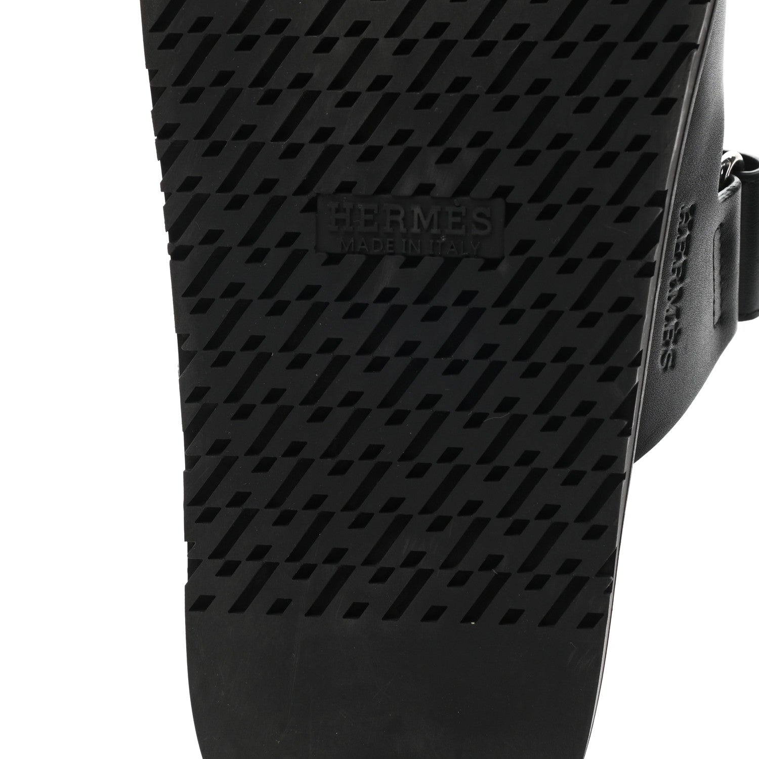 Hermes Calfskin Mens Chypre Sandals 43 Black 6 of 14