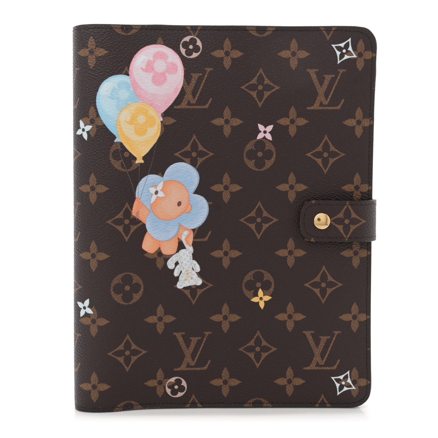 Monogram Triplets Desk Agenda Cover
