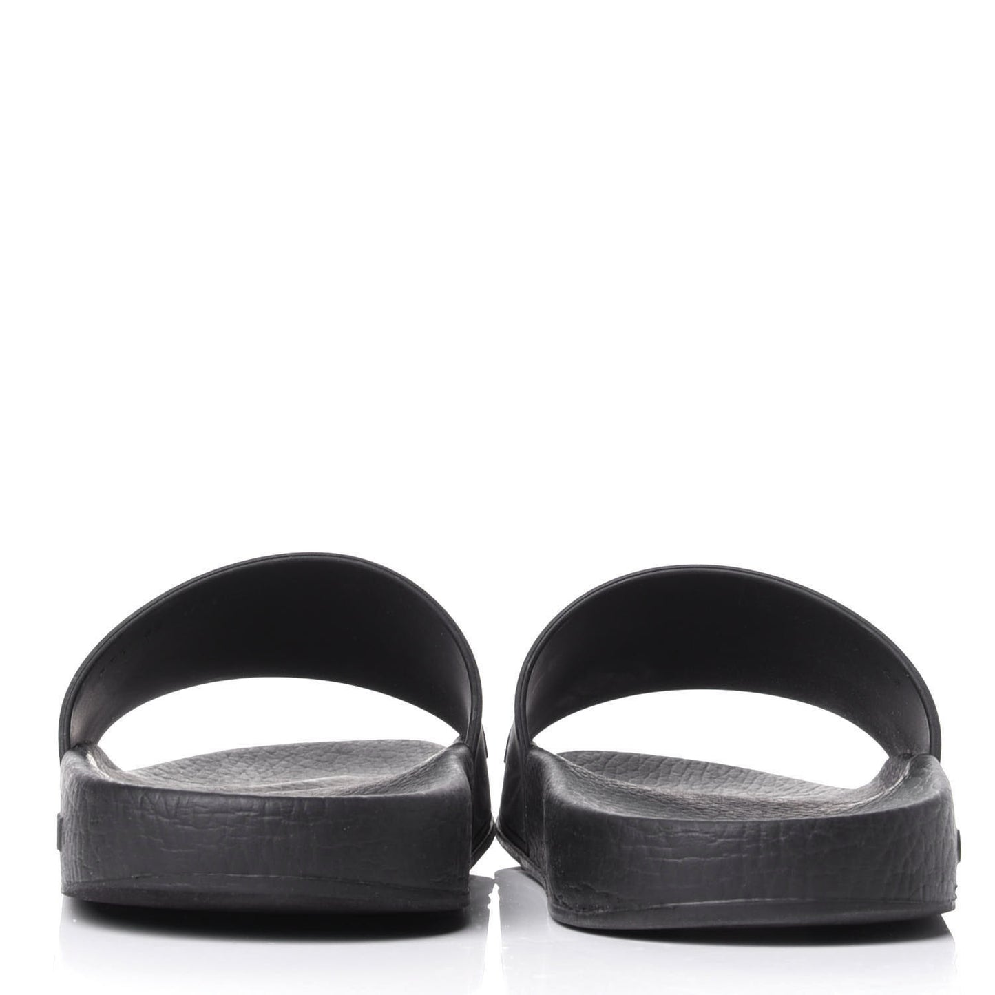 Rubber Womens Logo Slide Sandals 39 Black