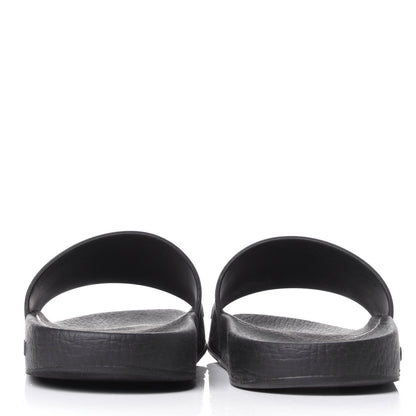 Gucci Rubber Womens Logo Slide Sandals 39 Black 5 of 10