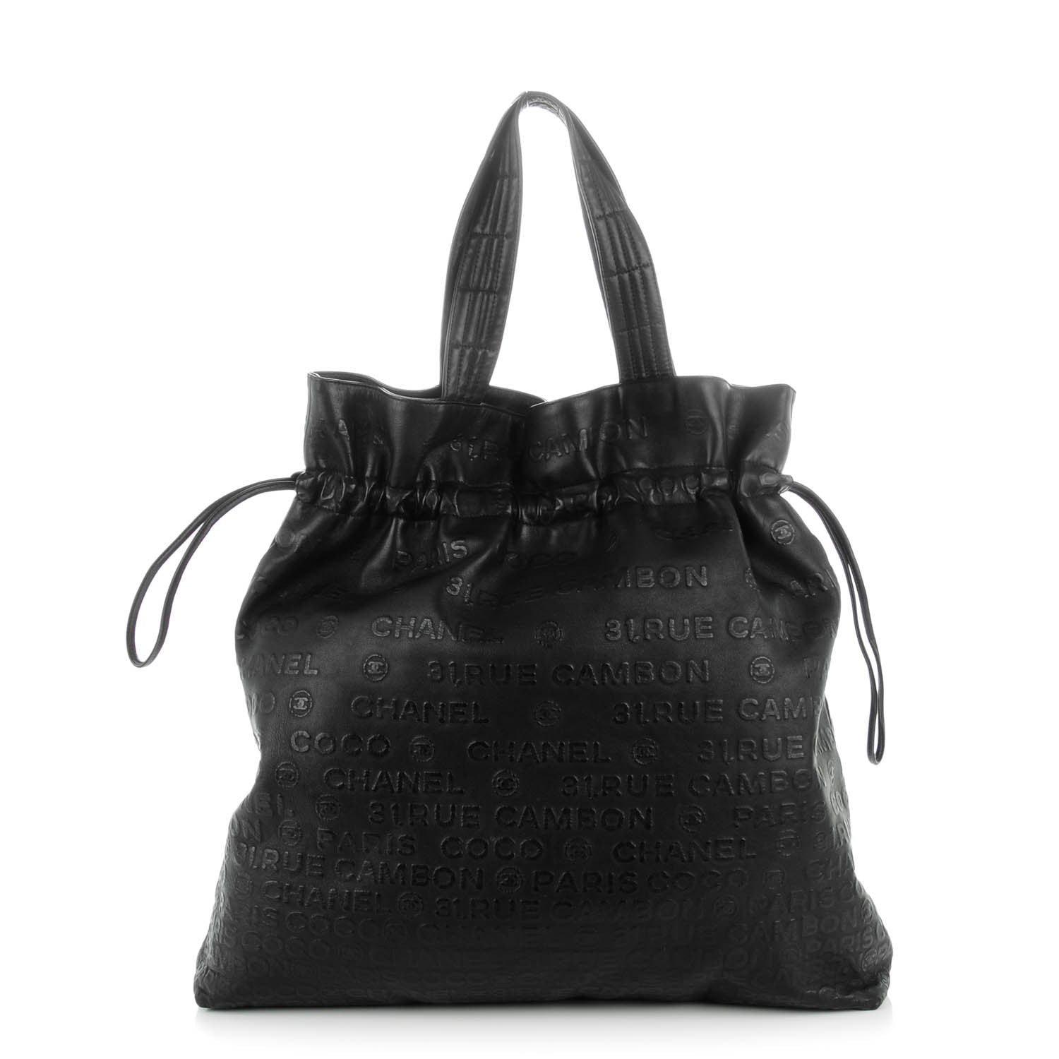 Chanel Calfskin Unlimited Drawstring Tote Black 1 of 8