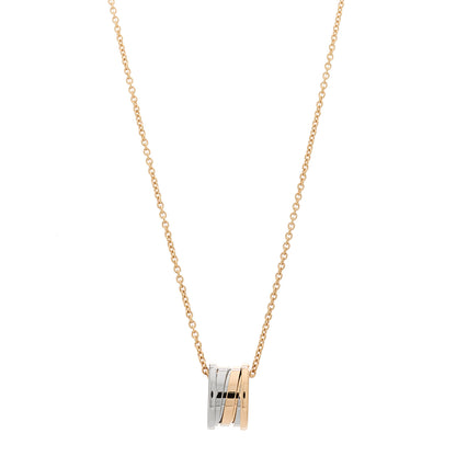Bulgari 18K Rose White Yellow Gold B.Zero1 Pendant Necklace 1 of 6
