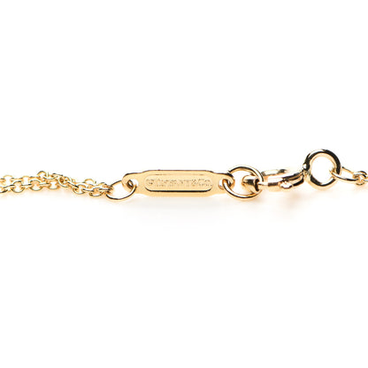 Tiffany 18K Yellow Gold Infinity Double Chain Pendant Necklace 5 of 6