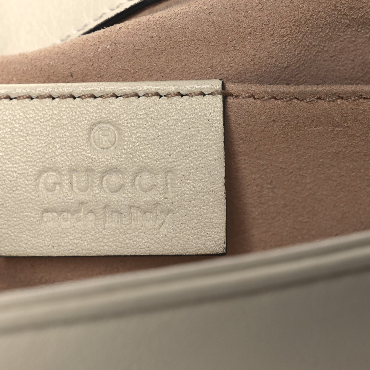 Gucci Calfskin Matelasse Mini GG Marmont Shoulder Bag White 6 of 17