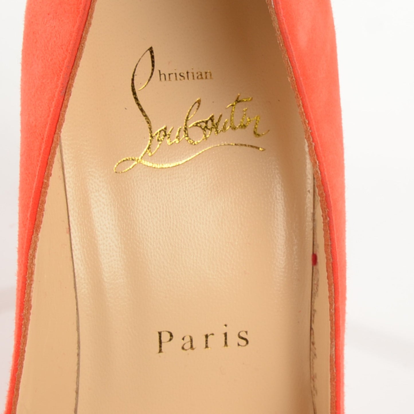 Suede Pigalle Follies 100 Pumps 37 Papaye