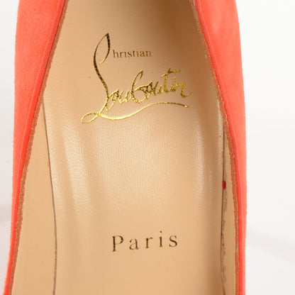 Christian Louboutin Suede Pigalle Follies 100 Pumps 37 Papaye 7 of 7