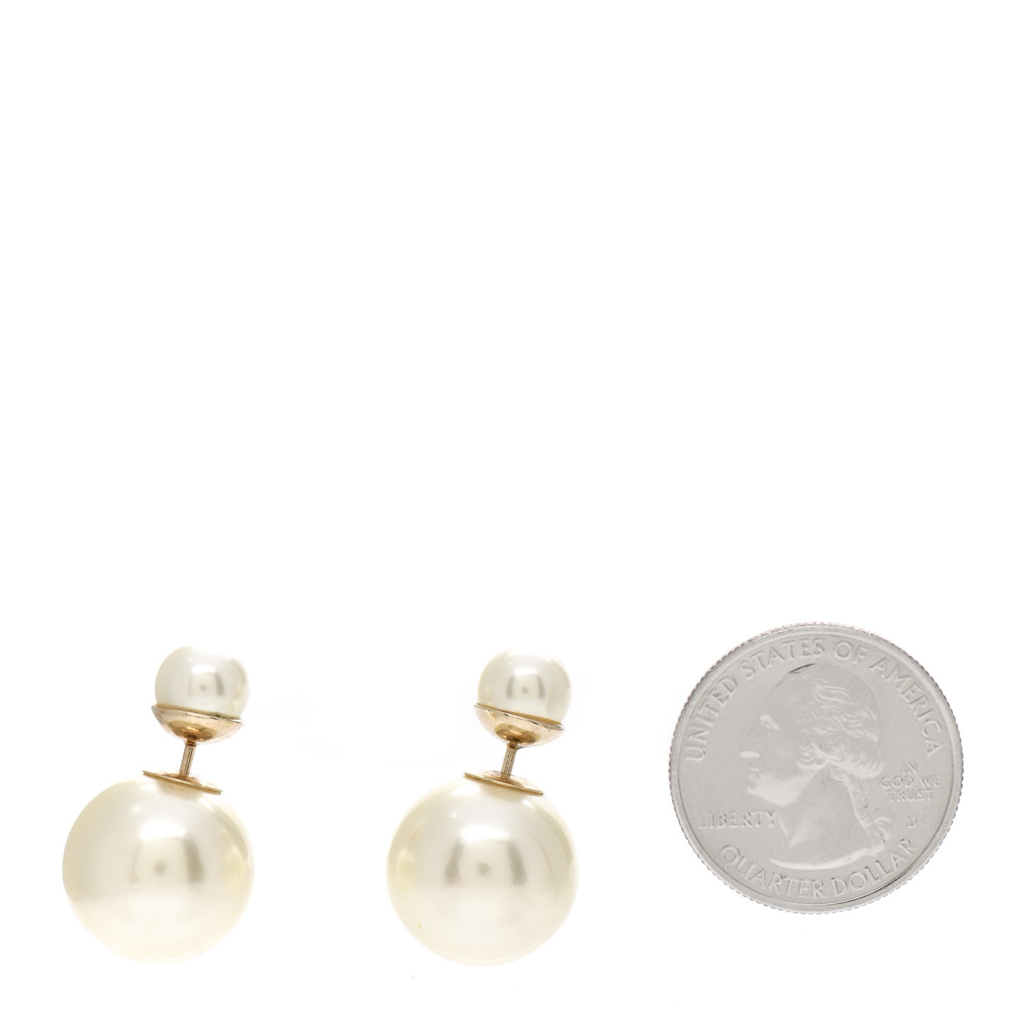 Christian Dior Pearl Mise En Dior Tribal Earrings Gold 2 of 6