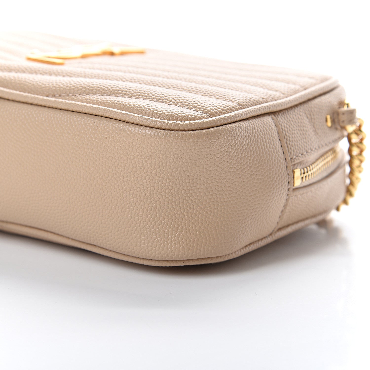 Saint Laurent Grain De Poudre Matelasse Monogram Mini Lou Camera Bag New Powder 9 of 10