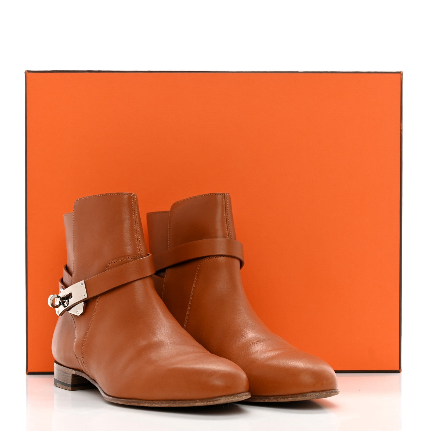 Hermes Calfskin Neo Low Boots 38 Natural 14 of 14