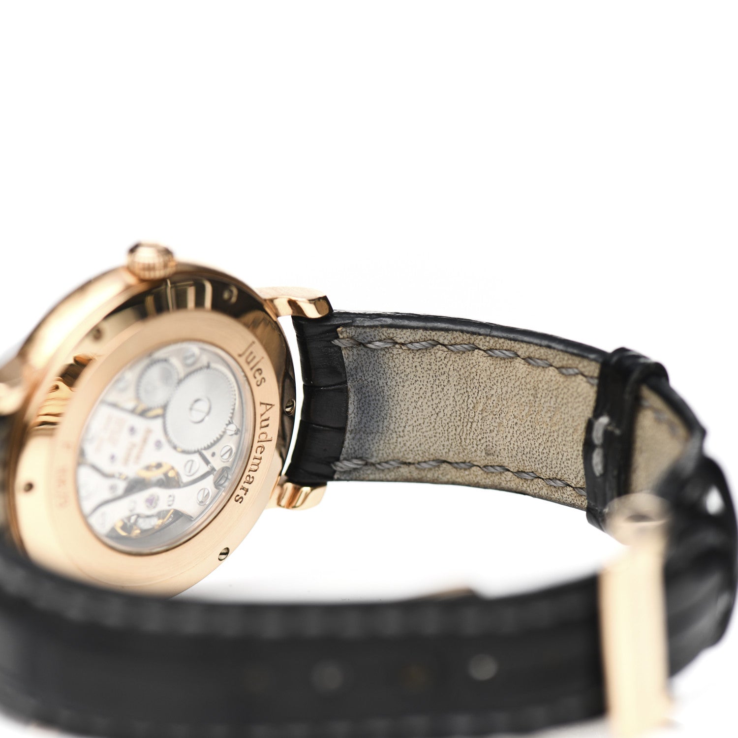 Audemars Piguet 18K Rose Gold Alligator 36mm Jules Piguet Manual Winding Watch 25955OR.OO.D002CR.01 5 of 6