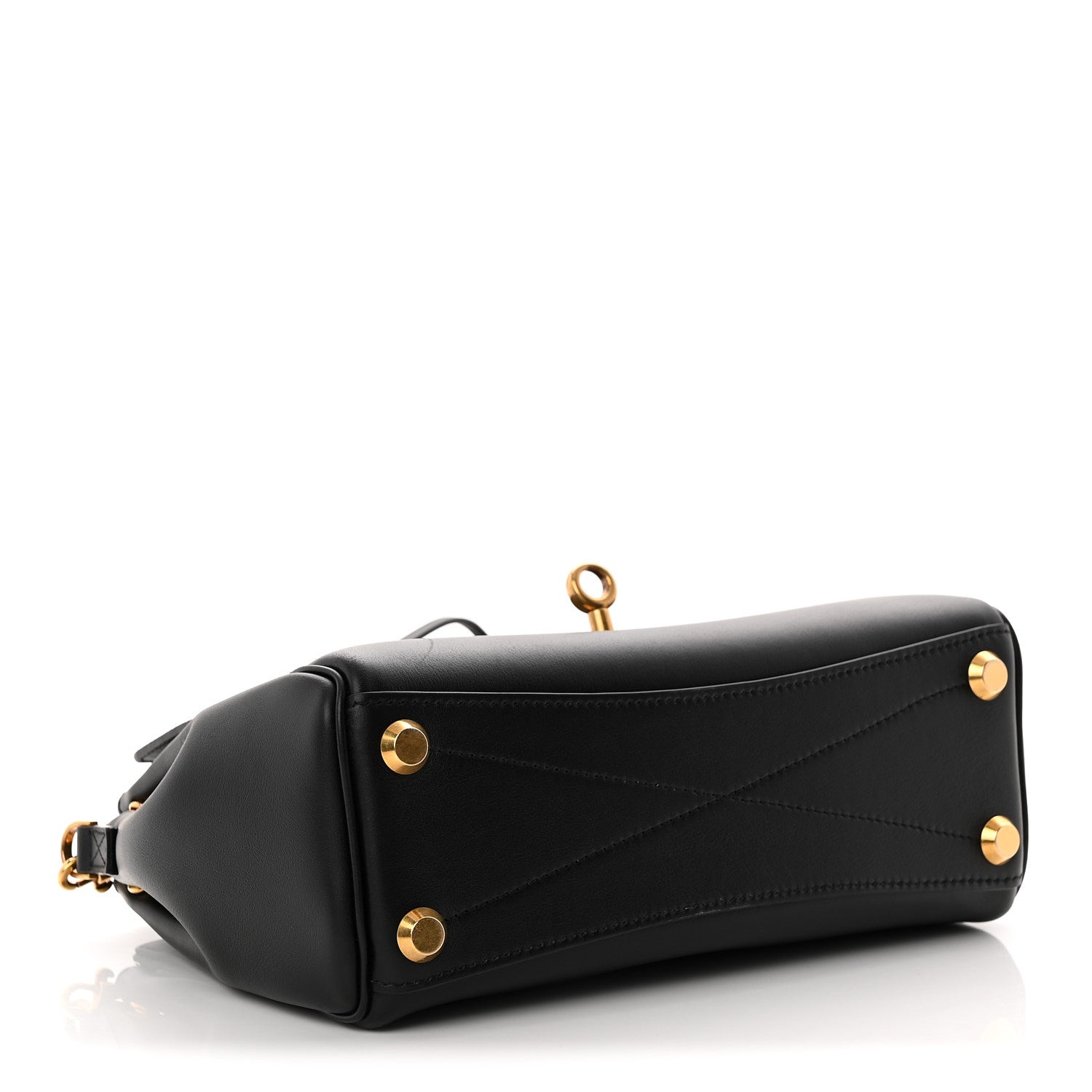 Balenciaga Smooth Calfskin Mini Bel Air Carry All Bag Black 4 of 9