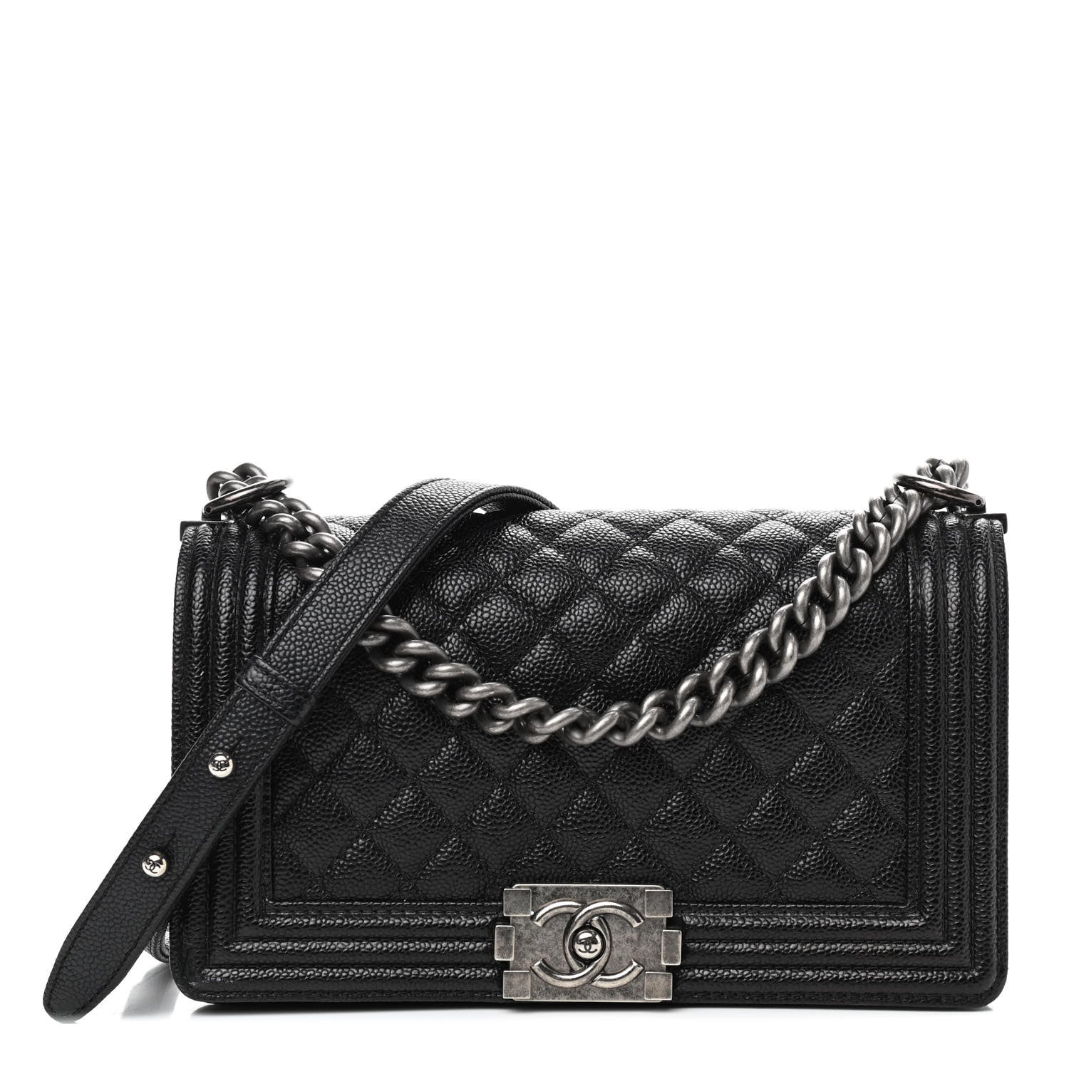Chanel Caviar Quilted Medium Boy Flap Black 1 of 9