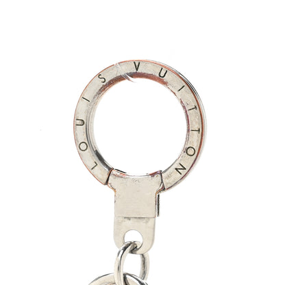 Louis Vuitton Metal Palladiium Finish Lacquer LV Initiales Bag Charm Key Holder 5 of 5