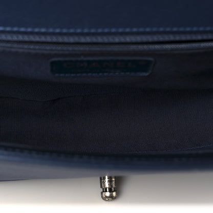 Chanel Calfskin Quilted New Medium Boy Flap Dark Blue 5 of 10