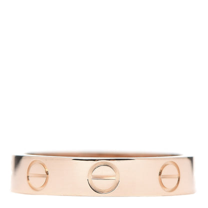 Cartier 18K Pink Gold 3.5mm LOVE Wedding Band Ring 48 4.5 1 of 5
