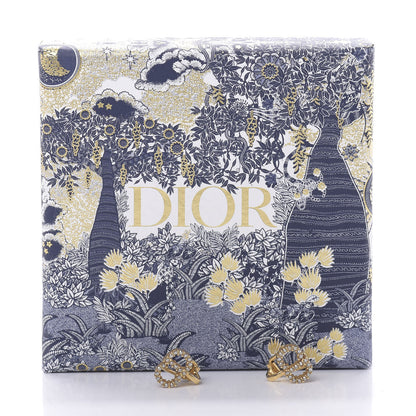 Christian Dior Crystal Clair D Lune Clip On Earrings Gold 4 of 4