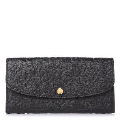 Louis Vuitton Empreinte Emilie Wallet Black Dune 1 of 7
