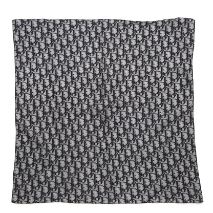 Christian Dior Cotton Monogram Scarf Navy Blue 1 of 4
