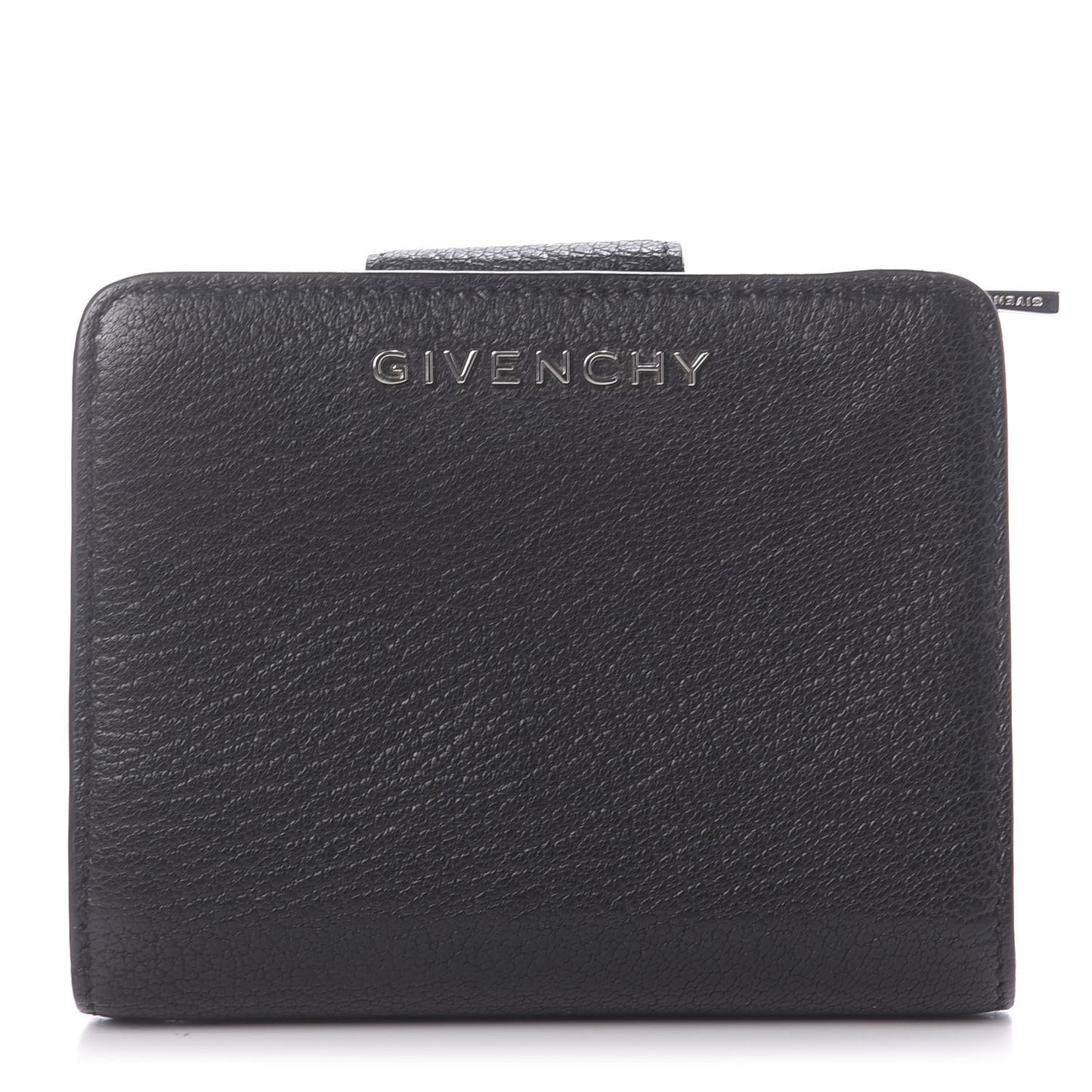 Sugar Goatskin Compact Wallet Black